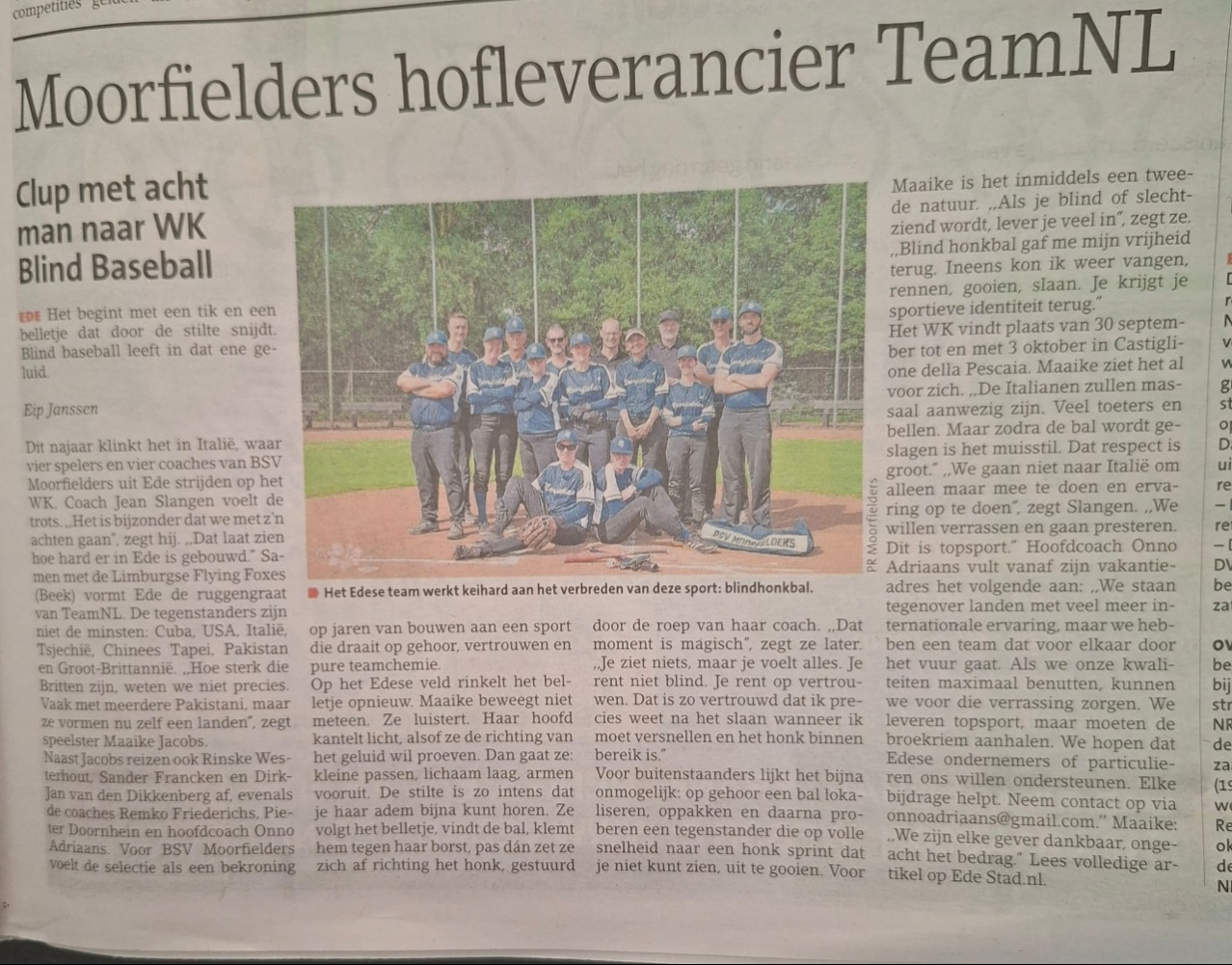 Edestad Moorfielders Hofleverancier TeamNL